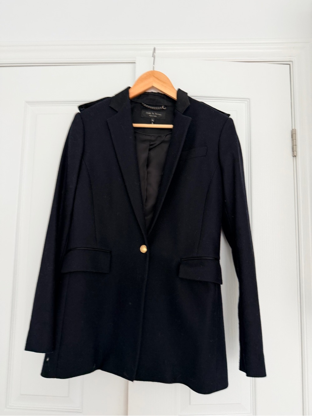 Rag & Bone Wool-Blend Black Blazer - Women